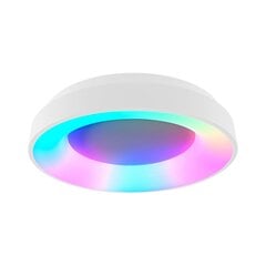 Plafond apvalus RGB LED Videx šviestuvas 72W paviršinis baltas 45cm 4700lm + nuotolinio valdymo pultas kaina ir informacija | Lubiniai šviestuvai | pigu.lt