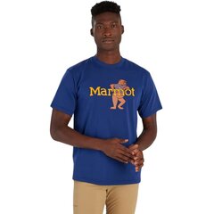 Marškinėliai vyrams Marmot M14130-23091, mėlyni цена и информация | Мужские футболки | pigu.lt