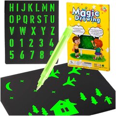 Piešimo lenta su uv rašikliu Magic Light kaina ir informacija | Lavinamieji žaislai | pigu.lt