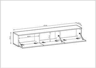 Тв-тумба Oro Mdf FURNLUX CLASSIC, 135x32x30 cm, бежевый цена и информация | Тумбы под телевизор | pigu.lt