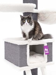 Когтеточка Petrebels Ragdoll, 180 см, бело-серая цена и информация | Когтеточки | pigu.lt