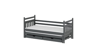 Dviaukštės lovos Daniel FURNLUX CLASSIC, 98x188x85 cm, grafitas kaina ir informacija | Vaikiškos lovos | pigu.lt