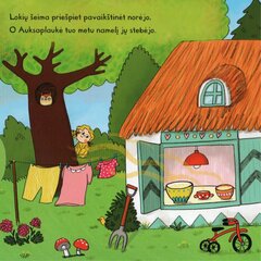 Pirmosios istorijos: AUKSAPLAUKĖ IR TRYS LOKIAI, Su slankiosiomis detalėmis цена и информация | Книги для детей | pigu.lt