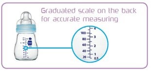Stiklinis buteliukas Mam Premium, rožinis, 2 mėn+, 260 ml цена и информация | Бутылочки и аксессуары | pigu.lt