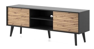 Tv staliukai Willow FURNLUX CLASSIC, 154x39x56 cm, juodas kaina ir informacija | TV staliukai | pigu.lt