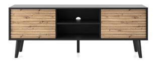 Tv staliukai Willow FURNLUX CLASSIC, 154x39x56 cm, juodas kaina ir informacija | TV staliukai | pigu.lt