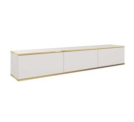 Тв-тумба Oro FURNLUX CLASSIC, 175x32x30 cm, белый цена и информация | Тумбы под телевизор | pigu.lt