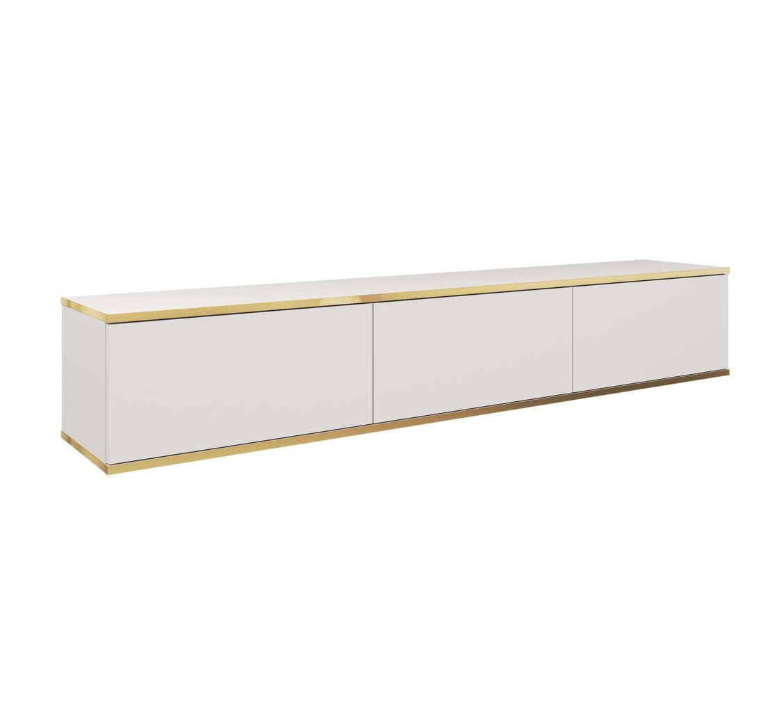 Tv staliukai Oro FURNLUX CLASSIC, 175x32x30 cm, baltas kaina ir informacija | TV staliukai | pigu.lt