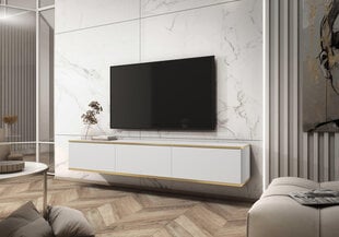 Staliukas televizoriui Oro Furnlux Classic, 175x32x30 cm, baltas kaina ir informacija | TV staliukai | pigu.lt