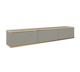 Тв-тумба Oro Mdf FURNLUX CLASSIC, 175x32x30 cm, серый цена и информация | Тумбы под телевизор | pigu.lt