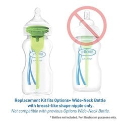 Pakaitinės dalys buteliukui plačiu kakleliu Dr.Brown's, 2 vnt. kaina ir informacija | Buteliukai kūdikiams ir jų priedai | pigu.lt