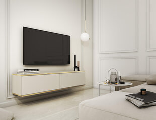 Tv staliukai Oro FURNLUX CLASSIC, 135x32x30 cm, bėžas kaina ir informacija | TV staliukai | pigu.lt