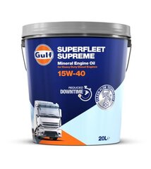 Variklių alyva GULF SUPERFLEET SUP 15W40 20L kaina ir informacija | Variklinės alyvos | pigu.lt