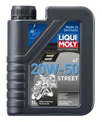 Liqui Moly LIM1500 20W50 Street keturtakčių variklių alyva, 1L kaina ir informacija | Variklinės alyvos | pigu.lt