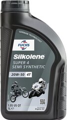 Silkolene Super 4 20W50 keturtakčių variklių alyva, 1L kaina ir informacija | Variklinės alyvos | pigu.lt