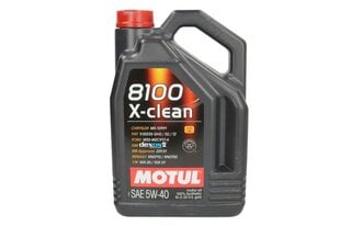 Variklių alyva MOTUL 8100 X-CLEAN 5W40 C3 5L kaina ir informacija | Variklinės alyvos | pigu.lt