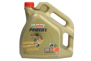 Castrol Power 1 20W50 keturtakčių variklių alyva, 4L kaina ir informacija | Variklinės alyvos | pigu.lt