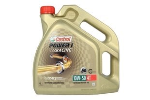 Castrol Power 1 Racing 10W50 keturtakčių variklių alyva, 4L kaina ir informacija | Variklinės alyvos | pigu.lt