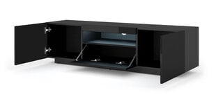 Tv staliukai Aura FURNLUX CLASSIC, 150x37x42 cm, juodas kaina ir informacija | TV staliukai | pigu.lt