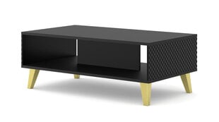 Kavos staliukai Ravenna Pc FURNLUX CLASSIC, 90x60x43 cm, juodas kaina ir informacija | Kavos staliukai | pigu.lt