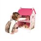 Mdinis lėlių namas su baldais MADEMOISELLE DOLL`S HOUSE цена и информация | Žaislai mergaitėms | pigu.lt