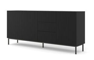 Komodos Ravenna B FURNLUX CLASSIC, 200x42x89 cm, juodas kaina ir informacija | Svetainės spintelės | pigu.lt