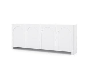 Komodos Arco FURNLUX CLASSIC, 204x35x83 cm, baltas kaina ir informacija | Svetainės spintelės | pigu.lt