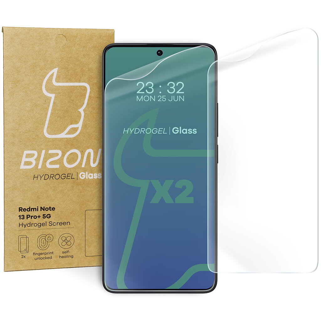 Bizon Glass Hydrogel kaina ir informacija | Apsauginės plėvelės telefonams | pigu.lt