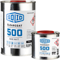 Jūriniai dažai Solid Clearcoat 500 1l matiniai цена и информация | Краска | pigu.lt