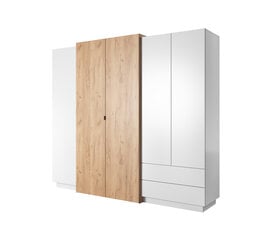 Spinta 3D FURNLUX CLASSIC, 230x52x202 cm, baltas kaina ir informacija | Spintos | pigu.lt