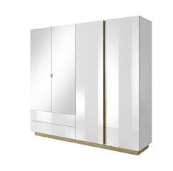 Spinta Arcade FURNLUX CLASSIC, 220x54x203 cm, baltas kaina ir informacija | Spintos | pigu.lt