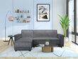 Sofa-lova Dorel Home Allie, pilka kaina ir informacija | Sofos, sofos-lovos | pigu.lt