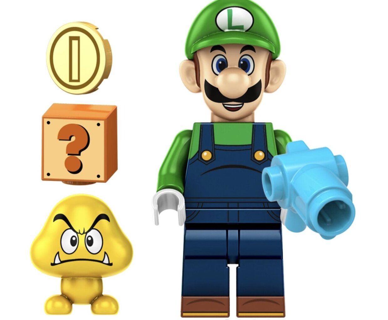 Konstruktorius Super Mario figūrėlės HeroBricks, 5vnt, 5cm цена и информация | Konstruktoriai ir kaladėlės | pigu.lt