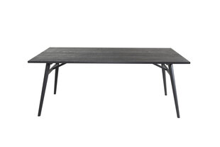 Valgomojo stalas Sleek FURNLUX CLASSIC, 95x195x75 cm, juodas kaina ir informacija | Virtuvės ir valgomojo stalai, staliukai | pigu.lt