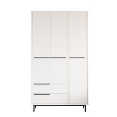 Spinta Ocean FURNLUX CLASSIC, 112x55x196 cm, baltas kaina ir informacija | Spintos | pigu.lt