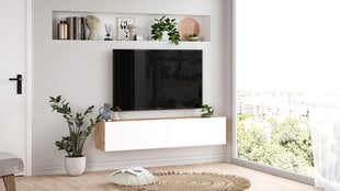 Тв-тумба Future10 FURNLUX CLASSIC, 140x32x30 cm, белый цена и информация |  Тумбы под телевизор | pigu.lt