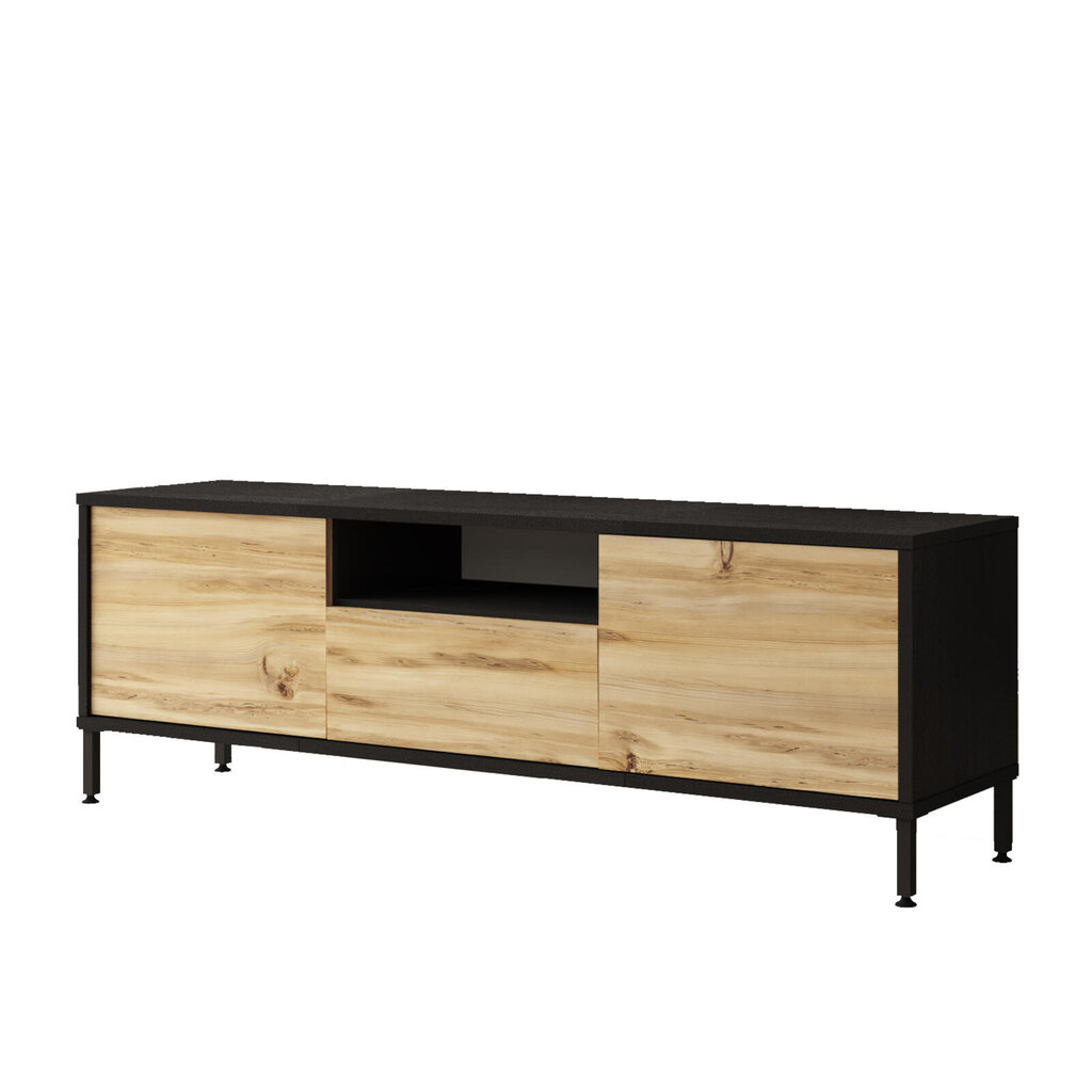 Tv staliukai Luvio FURNLUX CLASSIC, 140x36x46 cm, juodas цена и информация | TV staliukai | pigu.lt