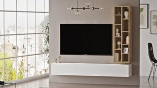 Tv staliukai Luvio FURNLUX CLASSIC, 175x27x145 cm, baltas kaina ir informacija | TV staliukai | pigu.lt