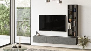 Tv staliukai Luvio FURNLUX CLASSIC, 175x27x145 cm, pilka kaina ir informacija | TV staliukai | pigu.lt