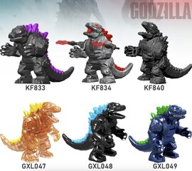 Konstruktorius Godzilla figūrėlė HeroBricks, 10 cm kaina ir informacija | Konstruktoriai ir kaladėlės | pigu.lt