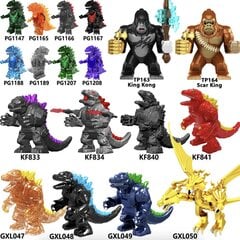 Конструктор Godzilla King Ghidora фигурка HeroBricks, 26 см цена и информация | Конструкторы и кубики | pigu.lt