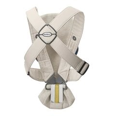 Nešioklė BabyBjörn Mini Woven, beige/grey kaina ir informacija | Nešioklės | pigu.lt