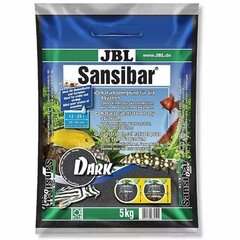 JBL Sansibar Dark 5kg juodo smėlio akvariumams kaina ir informacija | Akvariumo augalai, dekoracijos | pigu.lt