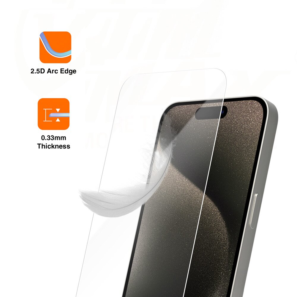 Vmax tempered glass 2,5D kaina ir informacija | Apsauginės plėvelės telefonams | pigu.lt