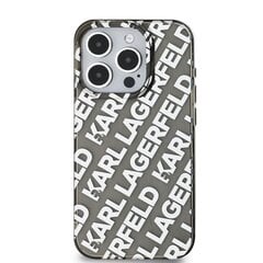 Karl Lagerfeld IML Electroplated Repeated Logo Case for iPhone 15 Pro Max Silver цена и информация | Чехлы для телефонов | pigu.lt