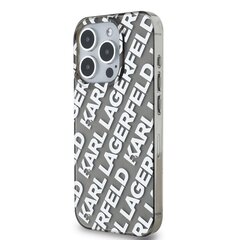 Karl Lagerfeld IML Electroplated Repeated Logo Case for iPhone 15 Pro Max Silver цена и информация | Чехлы для телефонов | pigu.lt