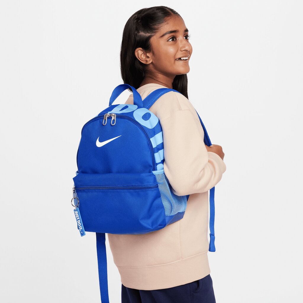 Nike kuprinė BRASILIA JDI MINI 11L, mėlyna kaina ir informacija | Moteriškos rankinės | pigu.lt