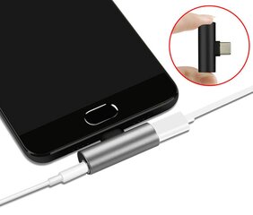 Adapteris Audio USB C kaina ir informacija | Akumuliatorių krovikliai | pigu.lt