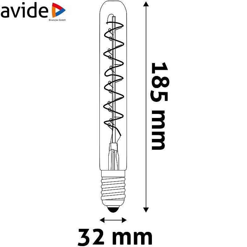 Avide LED lemputė 4.5W E27 T8 Soft Filament kaina ir informacija | Elektros lemputės | pigu.lt