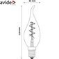 Avide LED lemputė 3W E14 Soft Filament kaina ir informacija | Elektros lemputės | pigu.lt